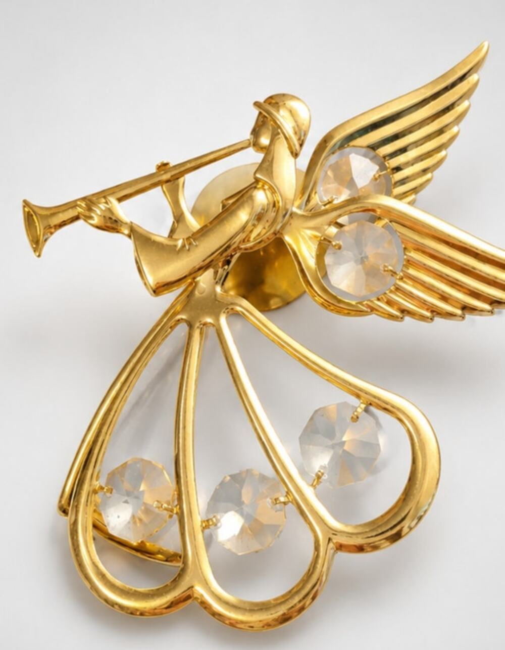 Vintage 1995 Large Angel Sun Catcher- Christmas Decor- 4.5" Window Ornament